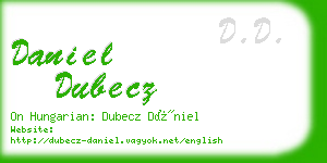 daniel dubecz business card